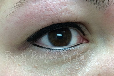 Eyeliner on Right Eye Post Application