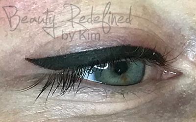 Eyeliner on Left Eye Post Application
