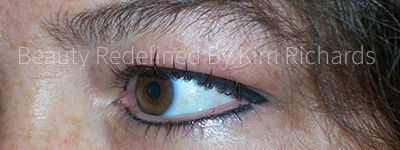 Left Eye - Post Eyeliner Application